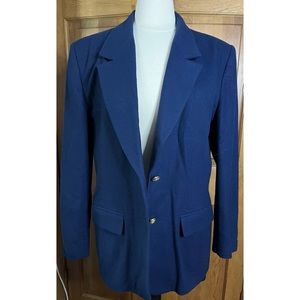 Vintage Pendleton | 100% Virgin Wool Blazer Navy